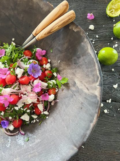 Salat med vandmelon, feta, persille & letmarineret r&oslash;dl&oslash;g
