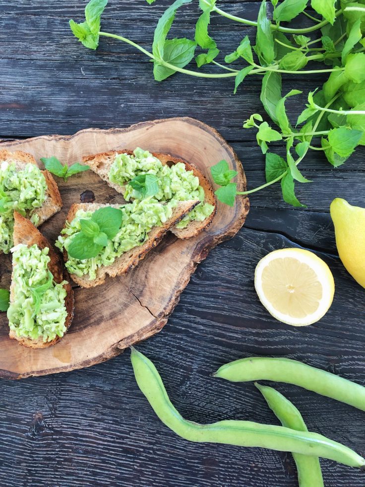 bruschetta med hestebønnetapenade