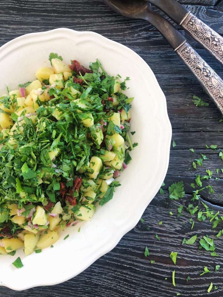 grøn kartoffelsalat