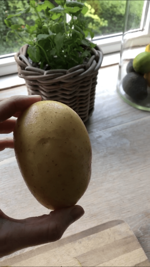 Kartoffestørrelse til flødekartofler