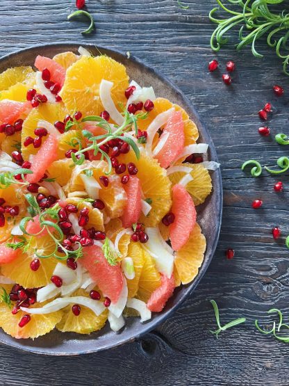 Citrussalat med rosmarindressing
