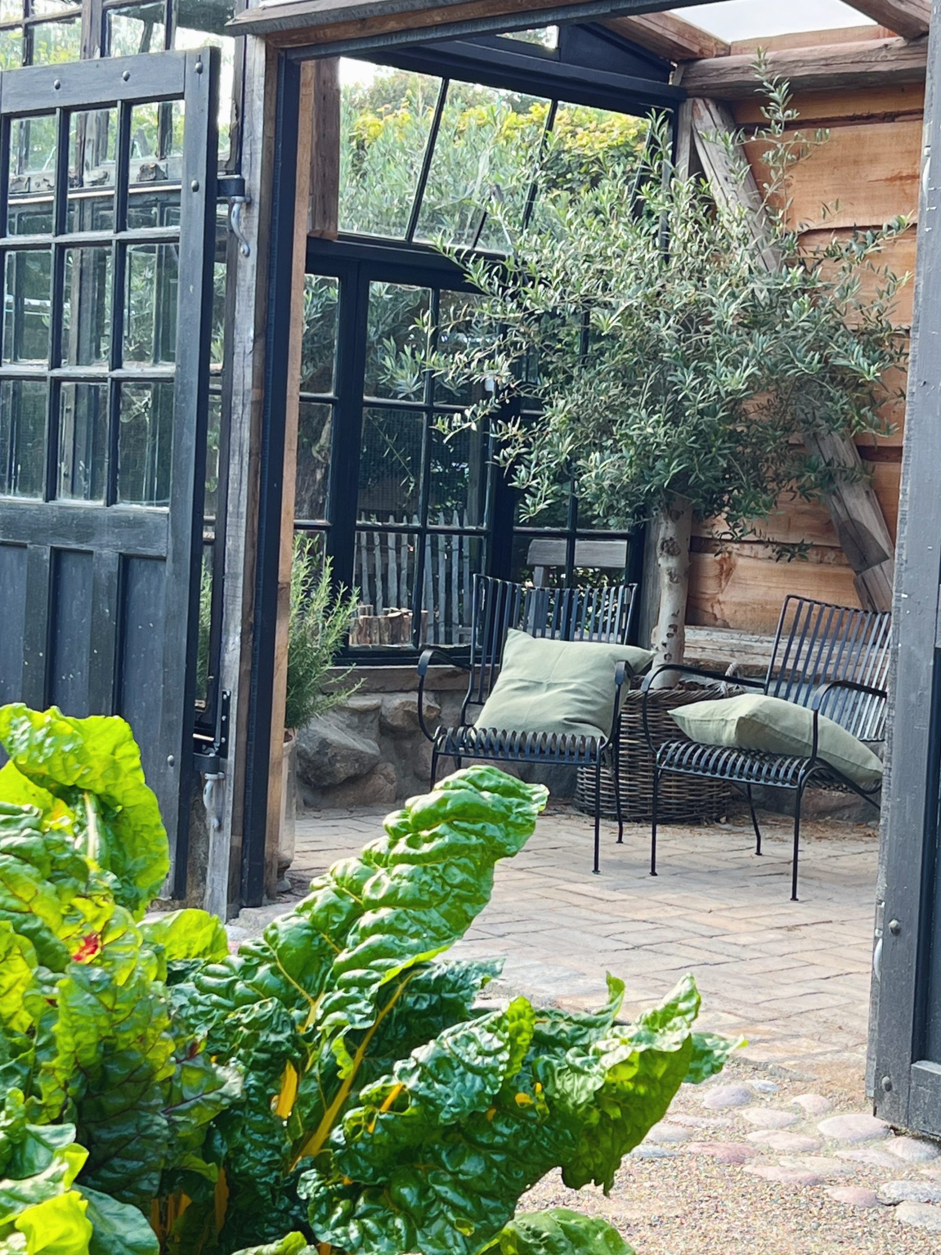 Loungestol i jern, sortmalet - Marley - Bloomingville